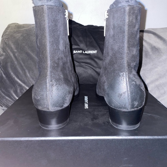 Saint Laurent Wyatt 40 Zipped Boot in Black Size 40| 8 - Picture 6 of 6